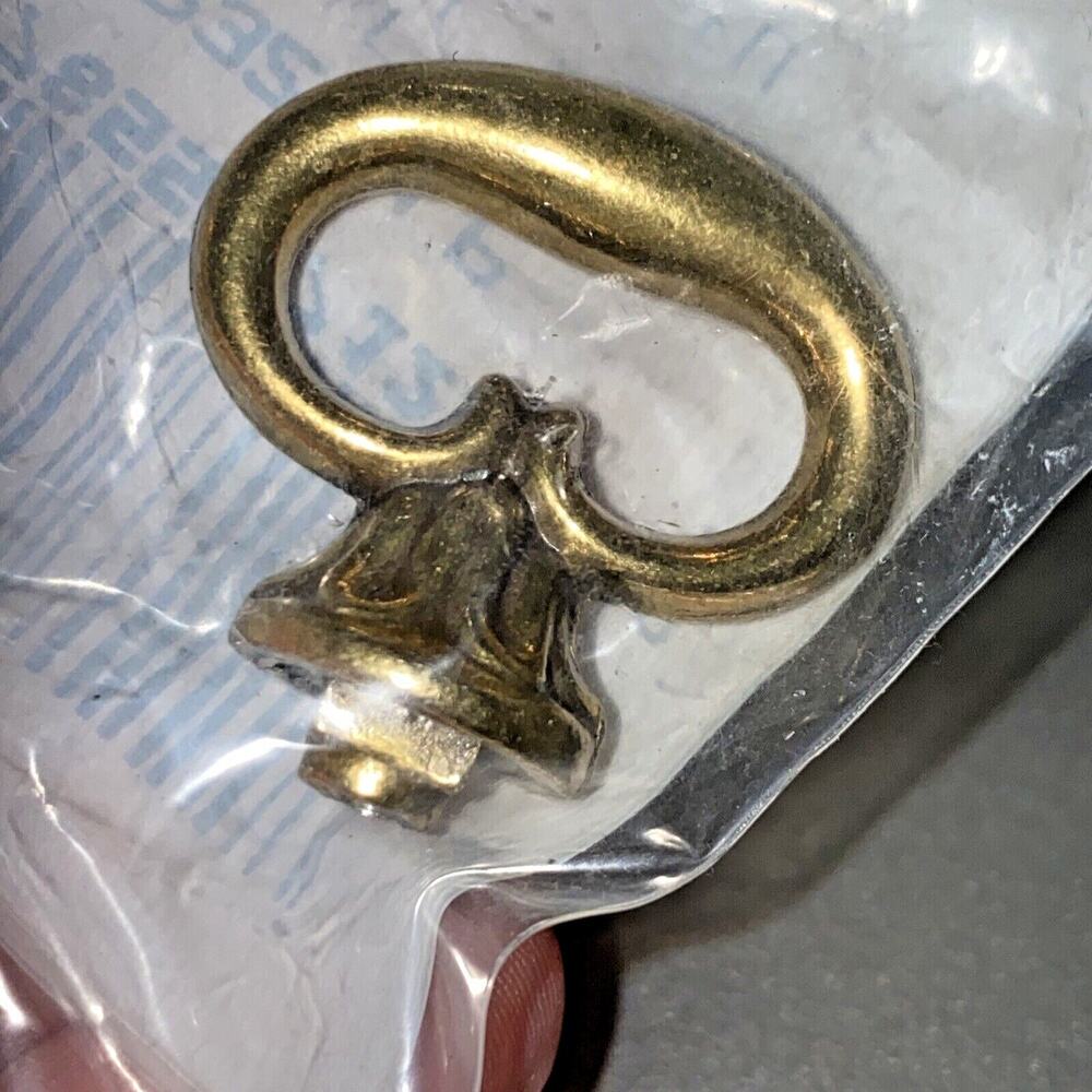 Lot of 8 Belwith P321-LP Cabinet Knobs Antiqued Brass Small Classic Loops NEW